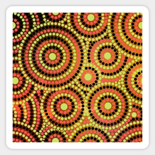 Awesome Aboriginal Dot Art Sticker